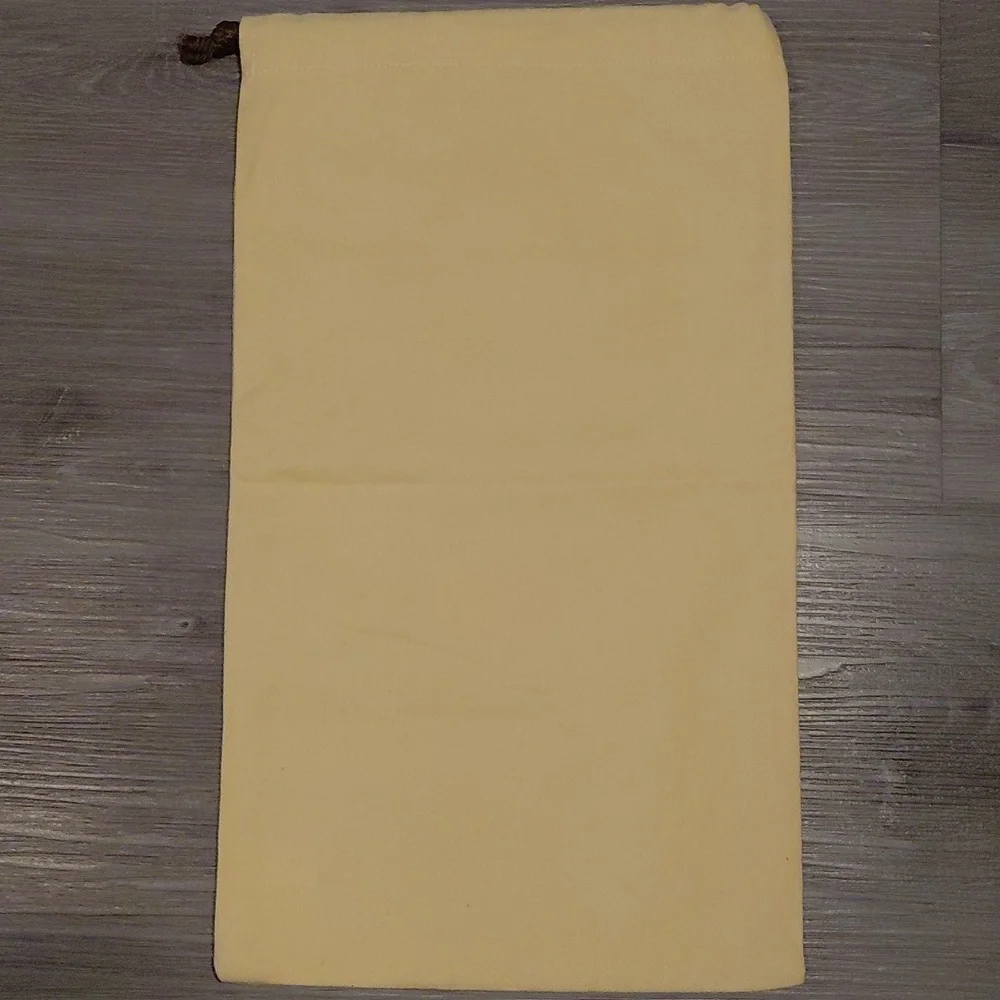 Louis Vuitton Cream Dust Storage Bag 15 x 8 Cotton Made In India DrawString